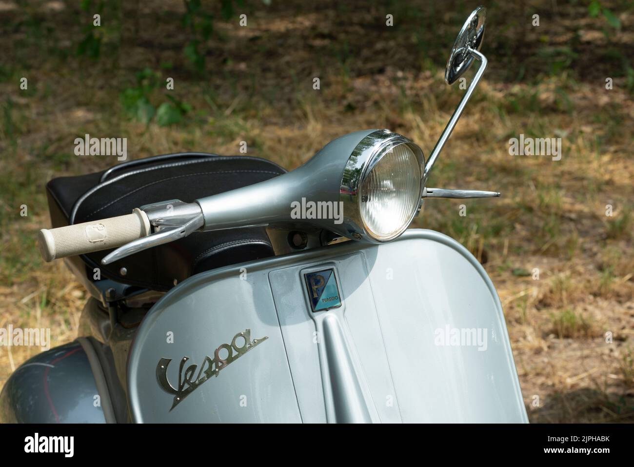 Italy, Lombardy, Meeting of Vintage Motorcycle, Scooter Piaggio Vespa GS 150 cc, date 1960 Stock Photo