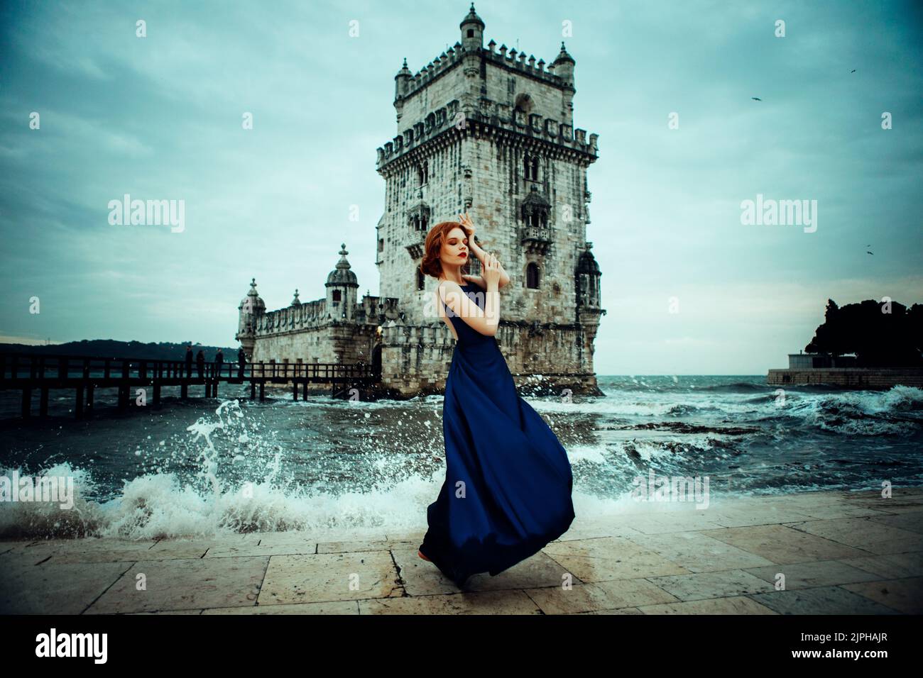 Blue Coasting On The Water Dress