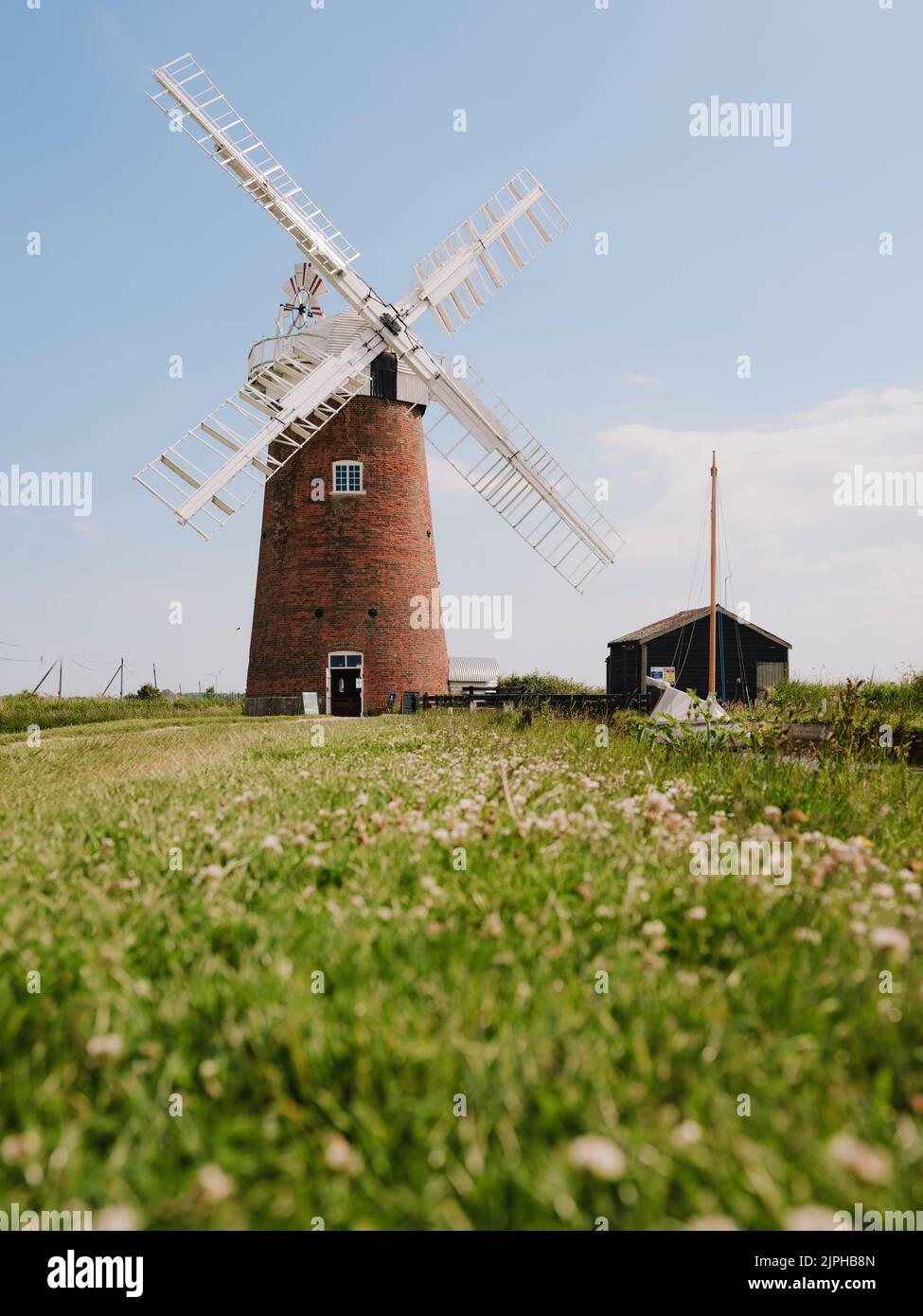 Horsey Windpump (1912) a typical drainage windmill owned by the
