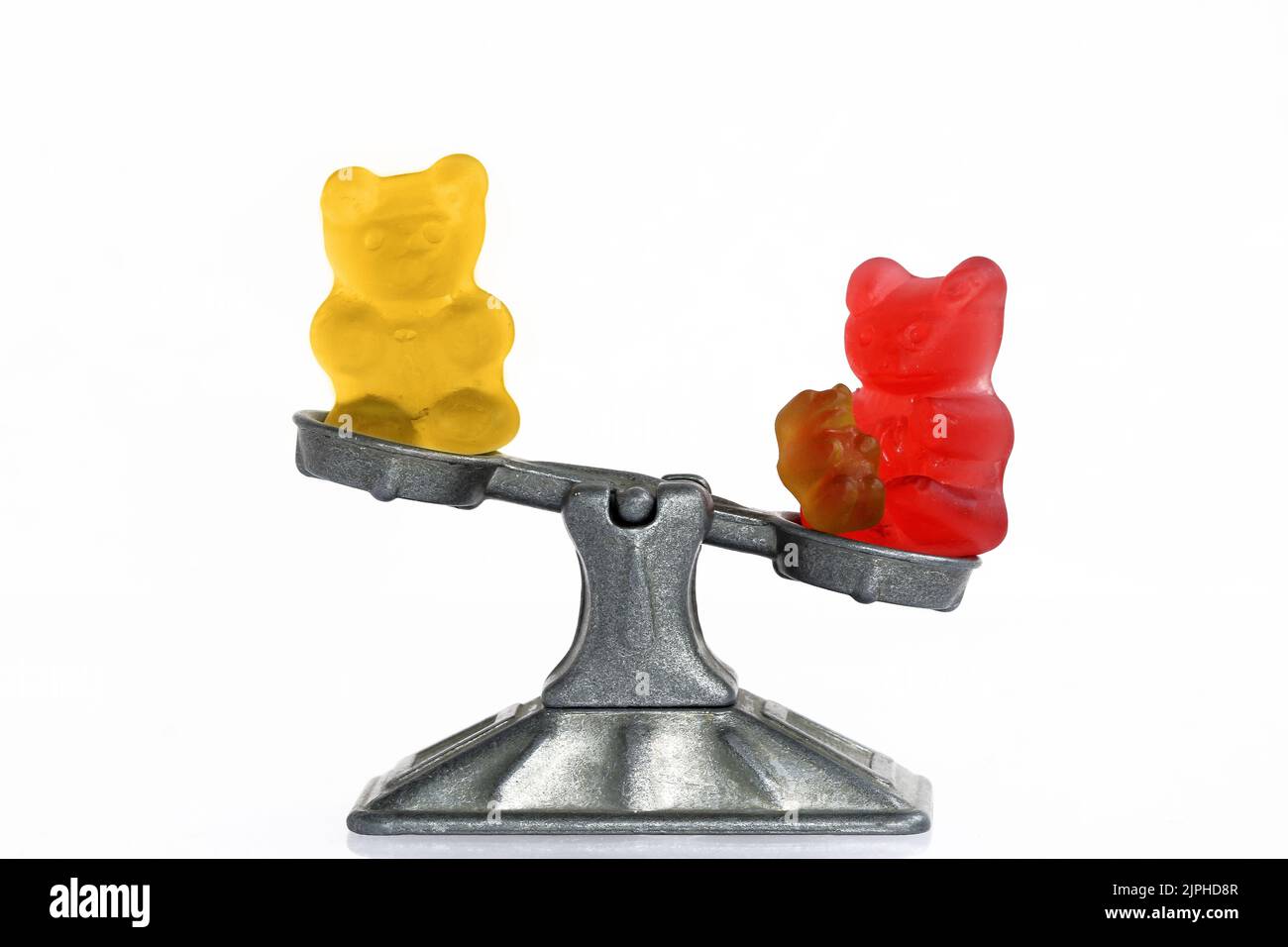 Gummy bear story serial: Mother role in a family Stock Photo