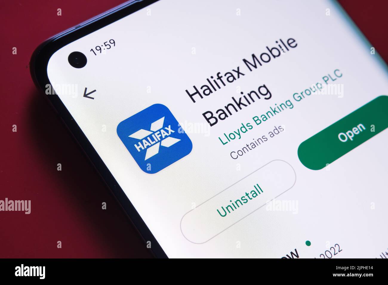 Halifax mobile banking hi-res stock photography and images - Alamy