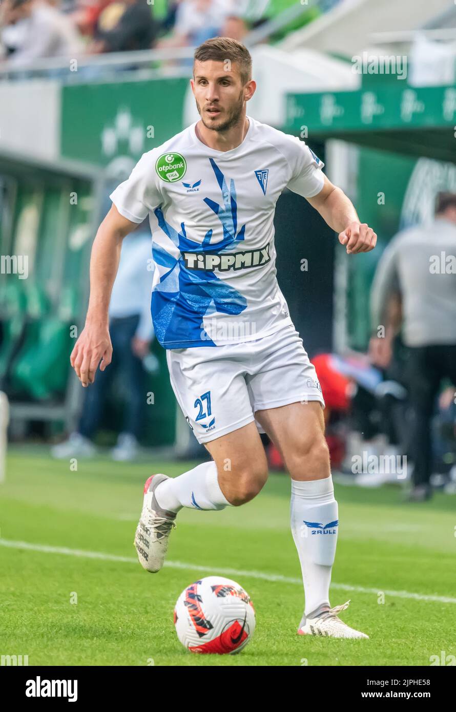 Budapest, Hungary May 4, 2022. Zalaegerszeg midfielder Bedi Bence in