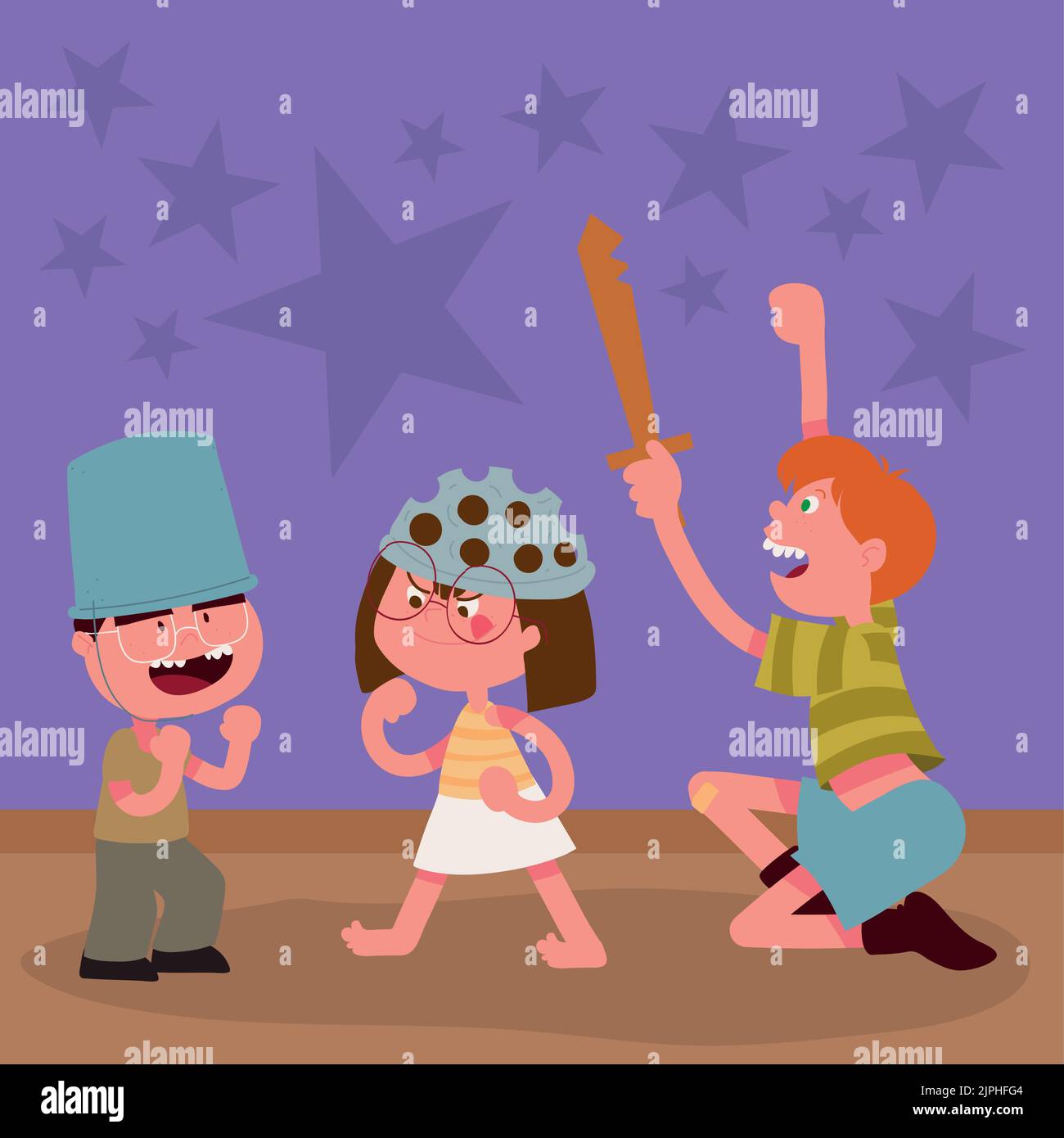 cute kids playing Stock Vector Image & Art - Alamy
