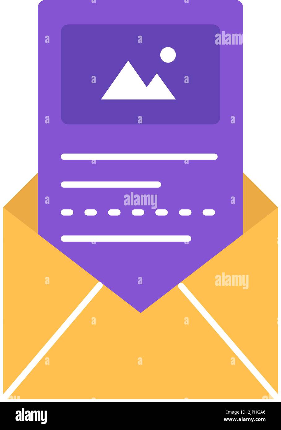 Mail letter vector. Email icon. Post envelope. Flat mailbox sign