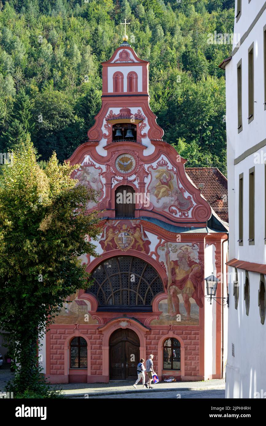füssen, heilig–geist–spitalkirche, füssens Stock Photo