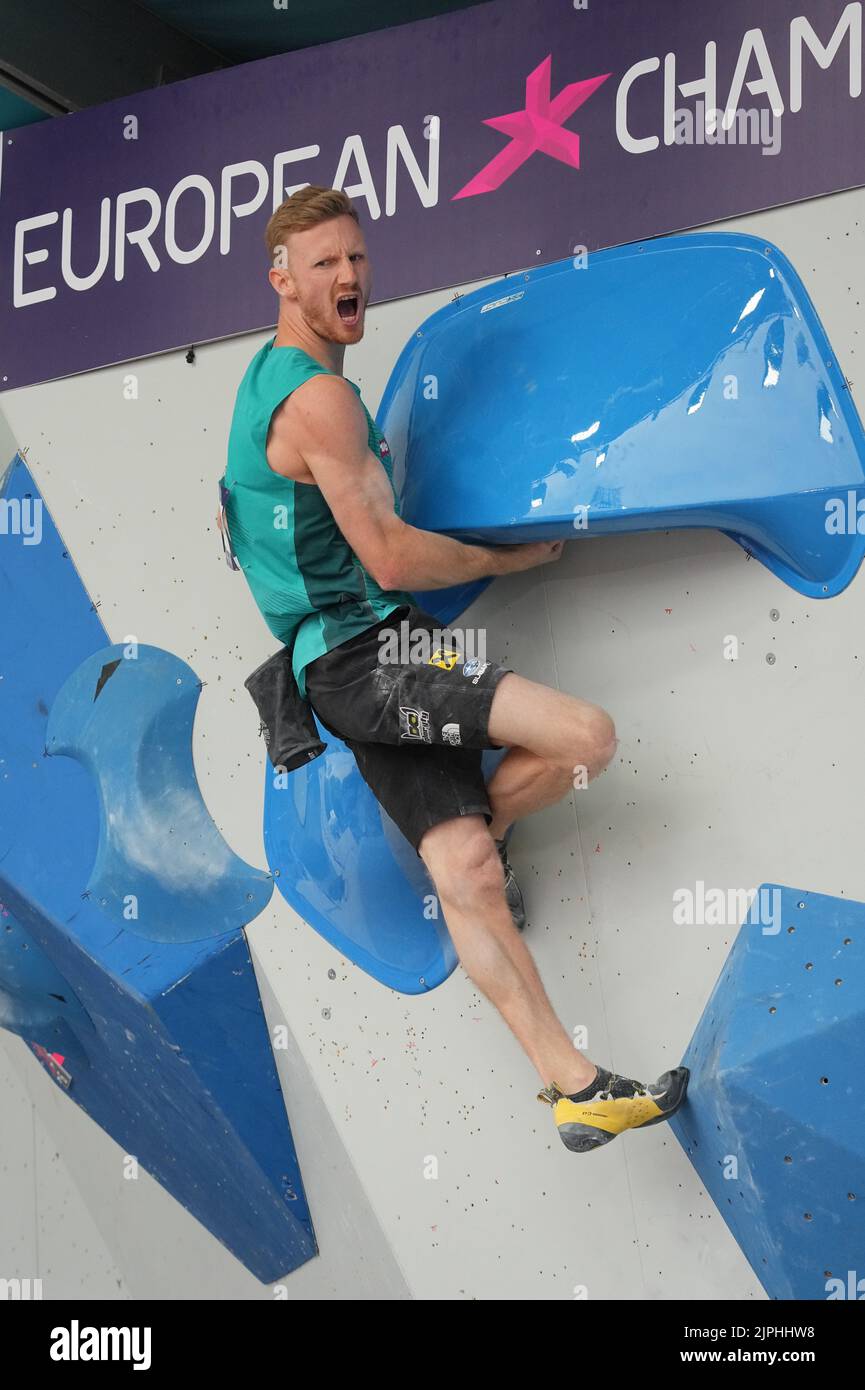 Munich, Germany. 18th Aug, 2022. Climbing European Championships