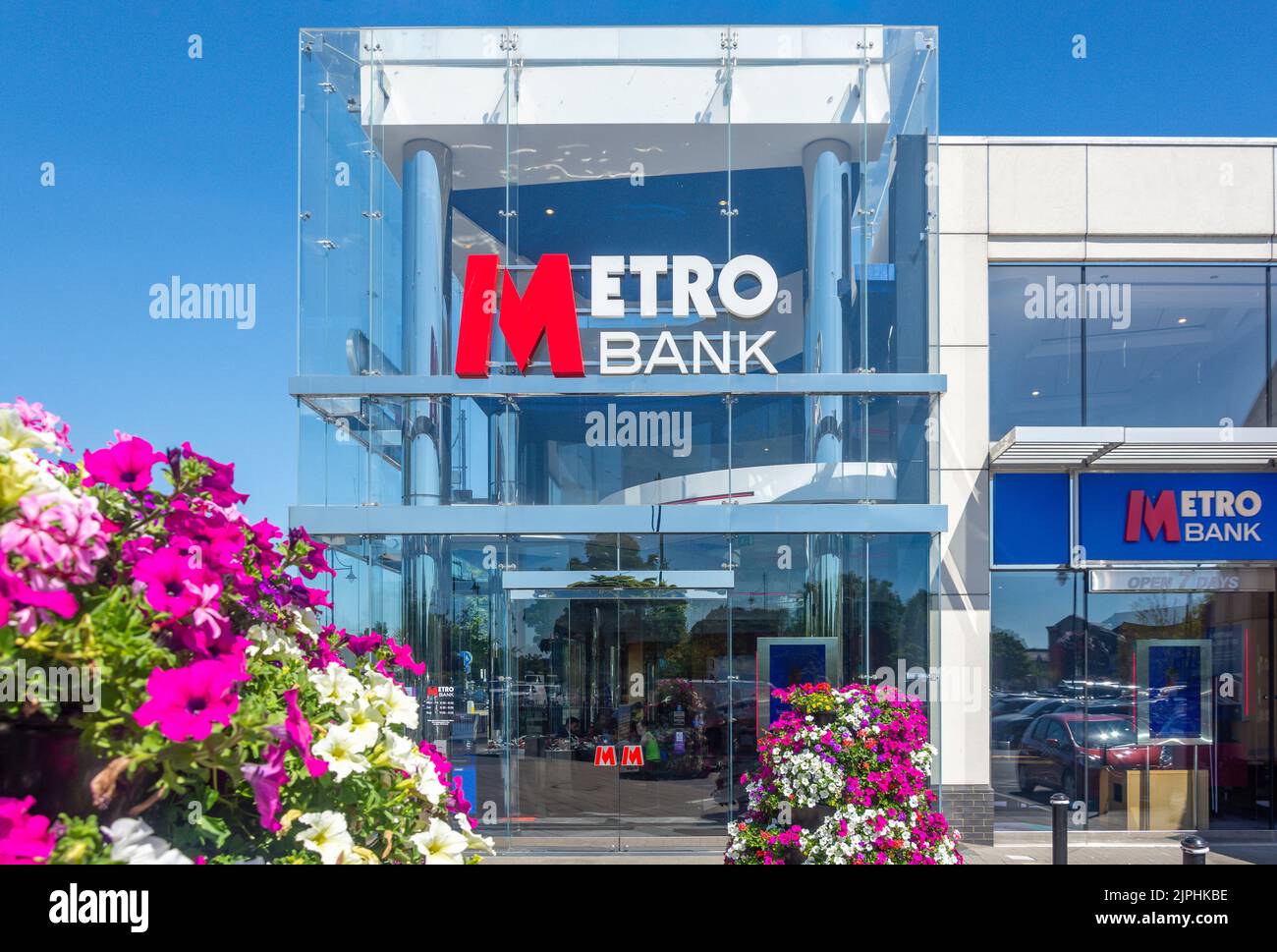 Metro Bank, Two Rivers Shopping Centre, Staines-upon-Thames, Surrey, England, United Kingdom Stock Photo