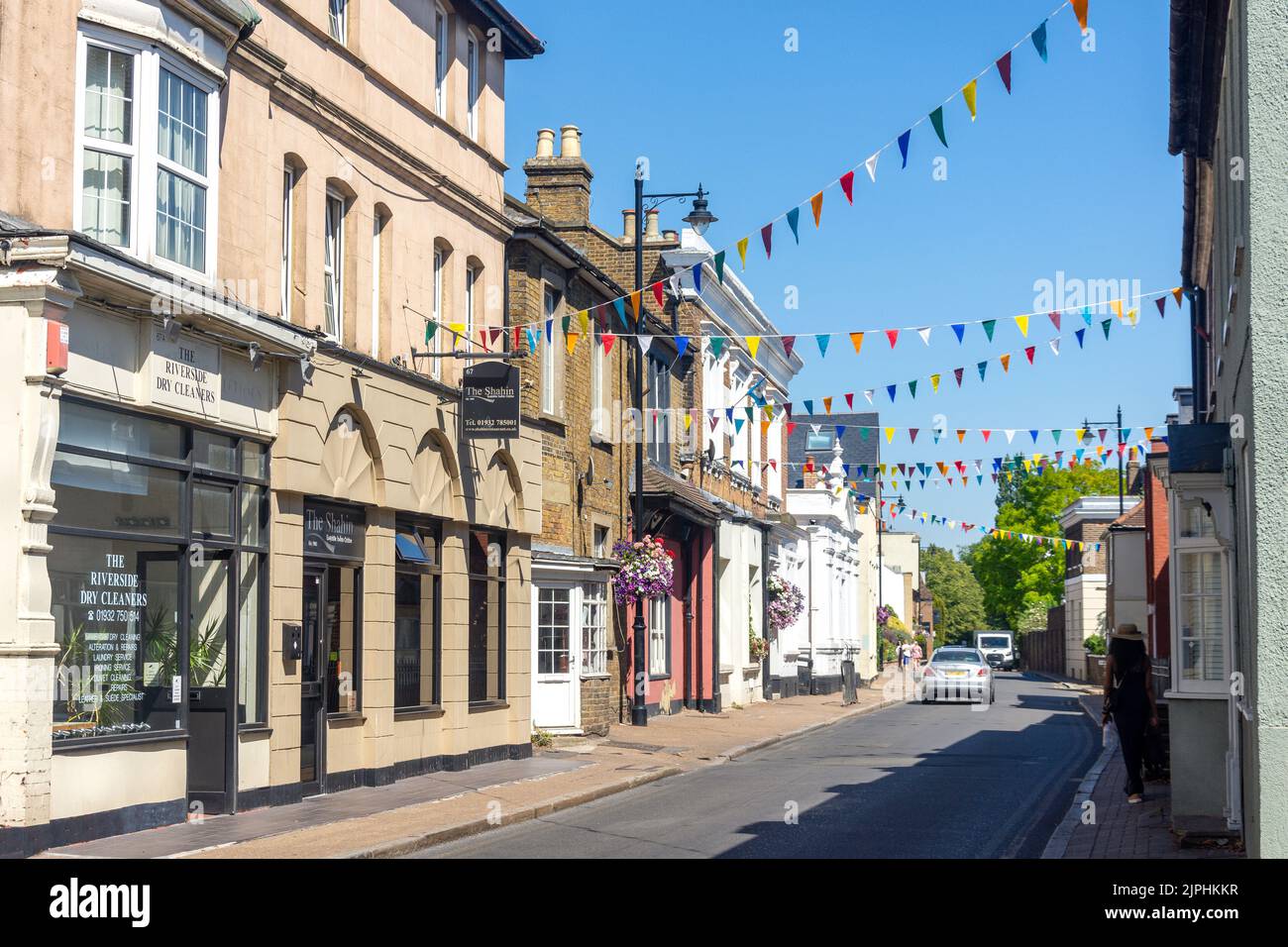 Period houses, Thames Street, SunburyonThames, Surrey, England