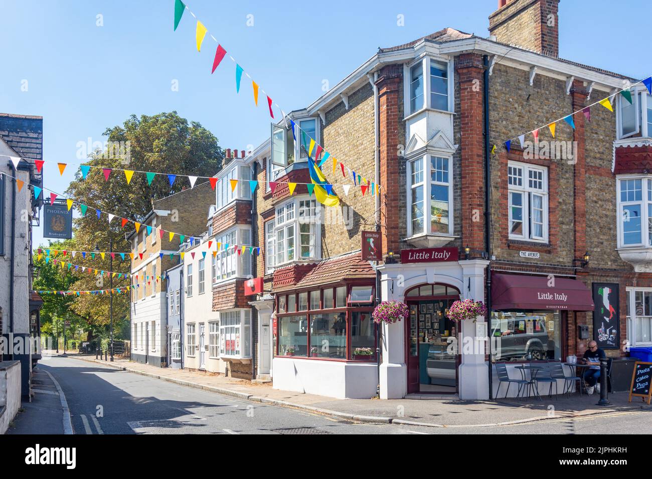 Little Italy Cafe & Deli, Thames Street, Sunbury-on-Thames, Surrey, England, United Kingdom Stock Photo
