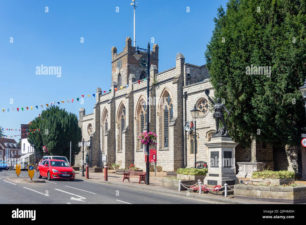 St. Peter's Church, Windsor Street, Chertsey, Surrey, England, United Kingdom Stock Photo