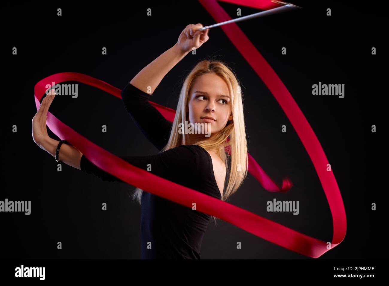 ribbon, gymnastics, dancer, ribbons, exercise, exercising, pilates