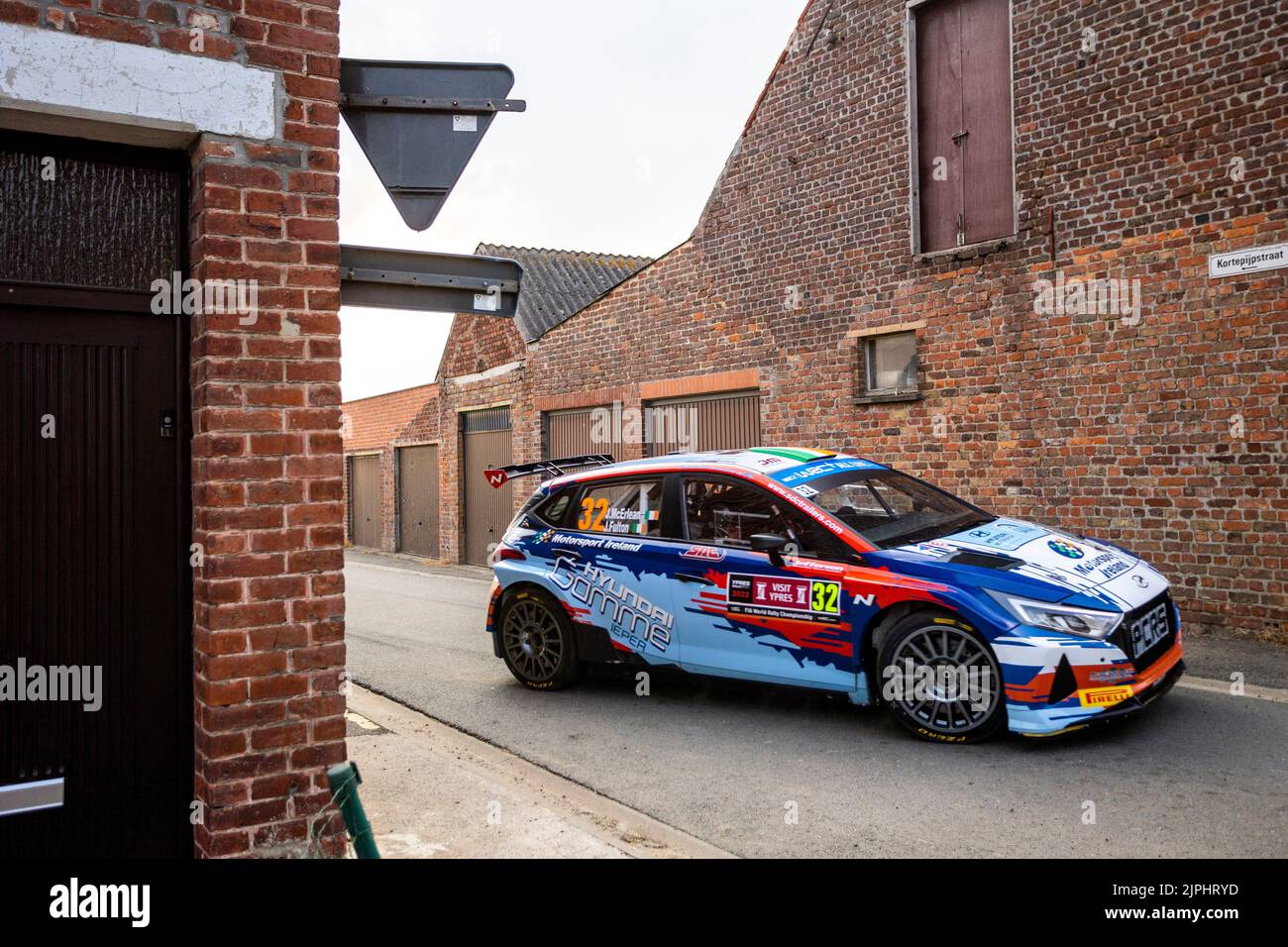 32 MCERLEAN Joshua (irl), FULTON James (irl), Hyundai i20N, action ...