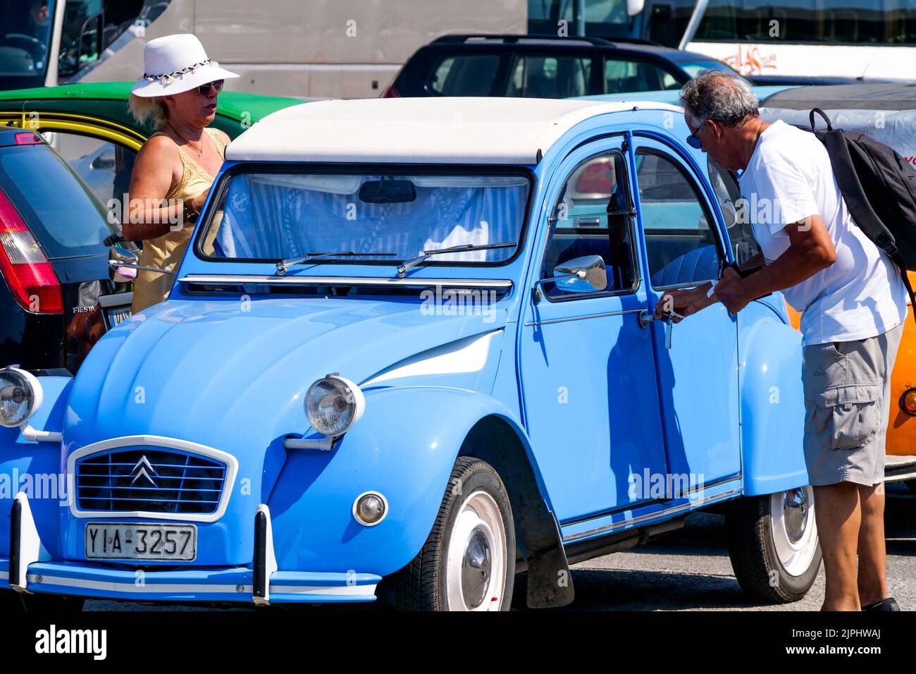 Citroen 2CV, Kavala, NorthEastern Greece Stock Photo Alamy