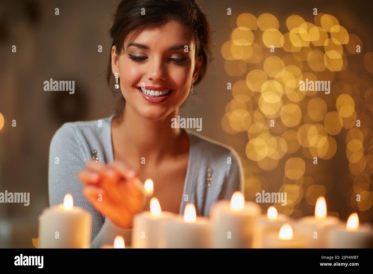 lights, candle, igniting, candlelight, bokeh, light, candles