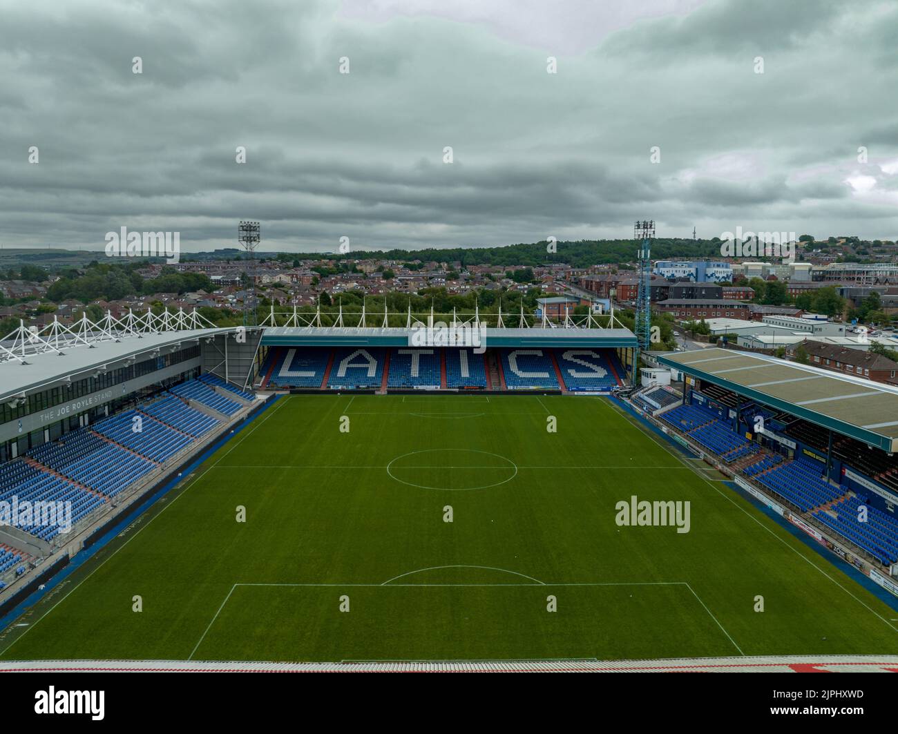 Oldham afc aerial drone hires stock photography and images Alamy