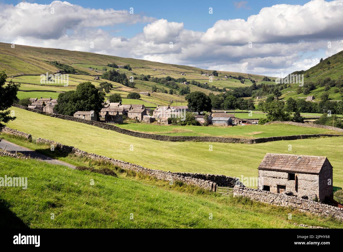 The village of Thwaite in Swaledale, Yorkshire Dales National Park, UK Stock Photo