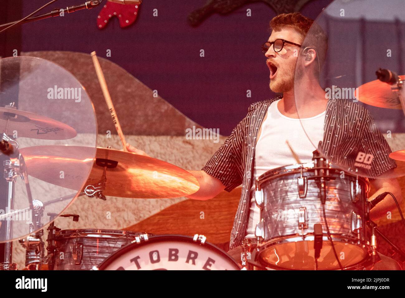 Randall Harris of NEEDTOBREATHE performs at Shoreline Amphitheatre on