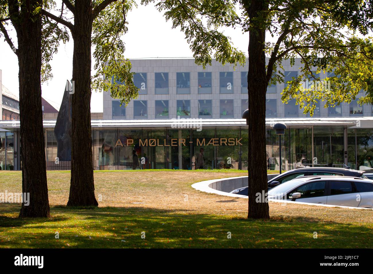 Head office for Maersk Group - A.P. Møller Mærsk - Danish business conglomerate in transport, logistics, energy and container ship operators. Copenhag Stock Photo