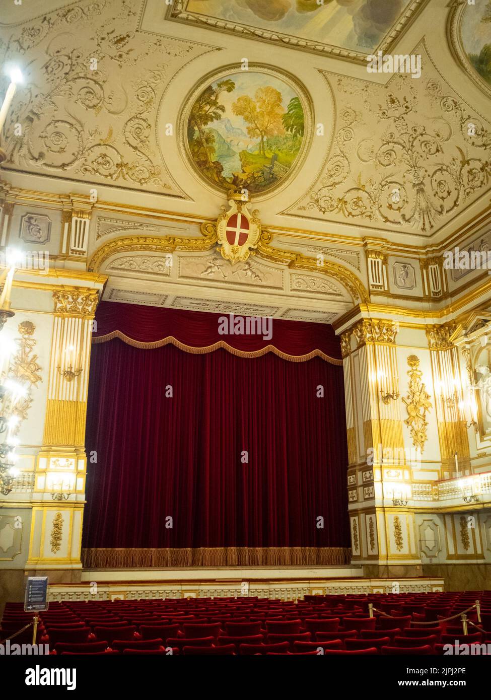 Naples Royal Palace court theater Stock Photo Alamy