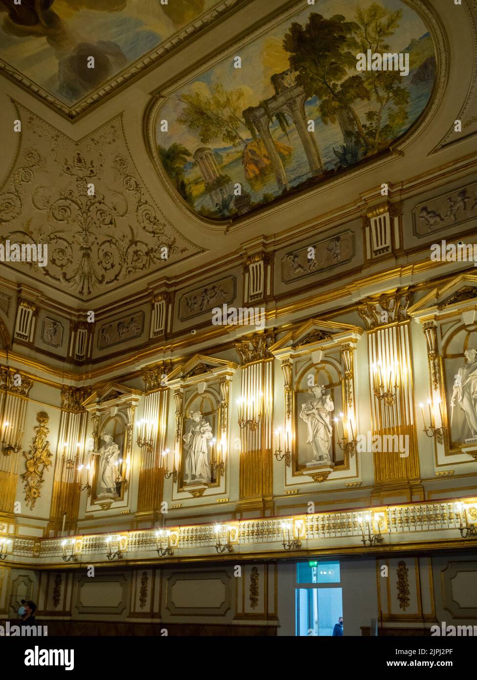 Naples Royal Palace court theater Stock Photo Alamy
