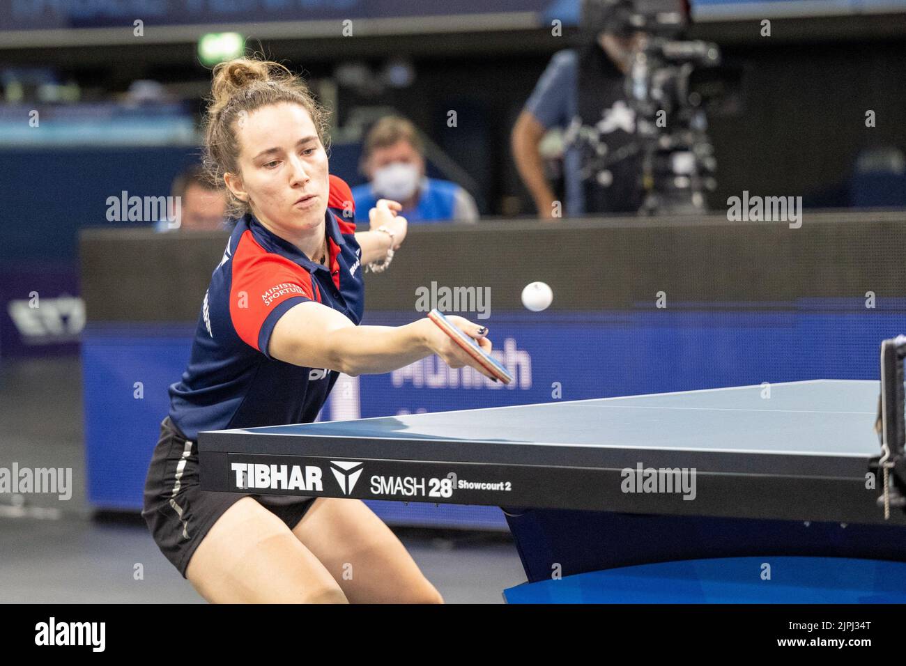 Munich, Germany. 18th Aug, 2022. Table Tennis European Championship, Doubles, Women, Final