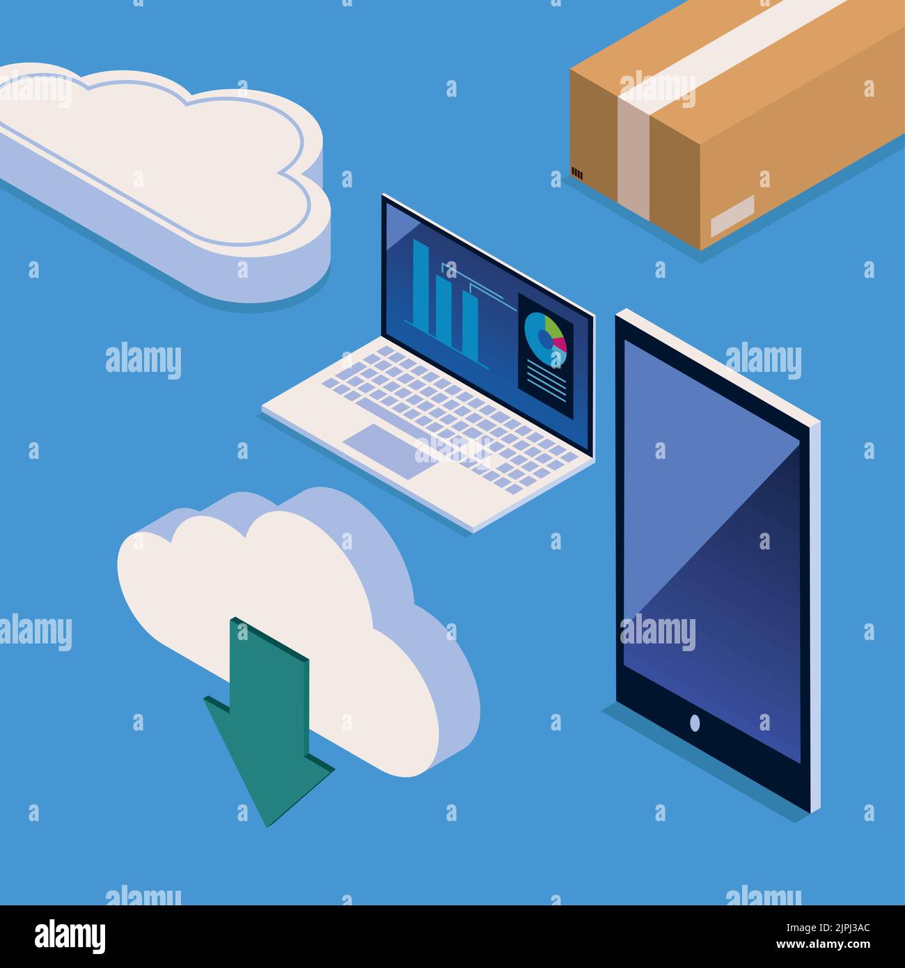 isometric storage technology Stock Vector Image & Art - Alamy