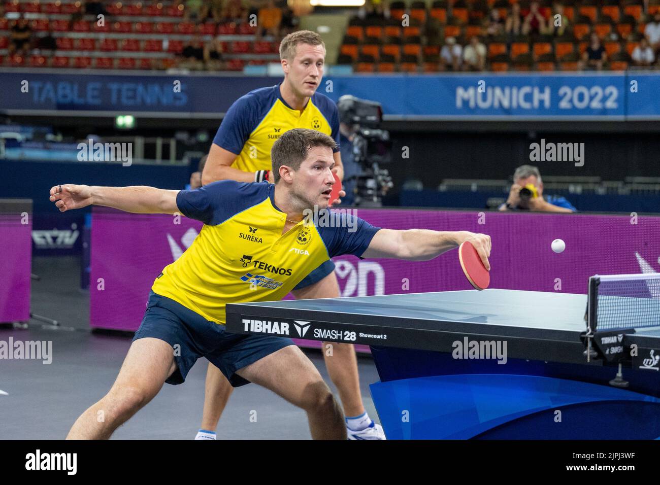Munich, Germany. 18th Aug, 2022. Table Tennis European Championship