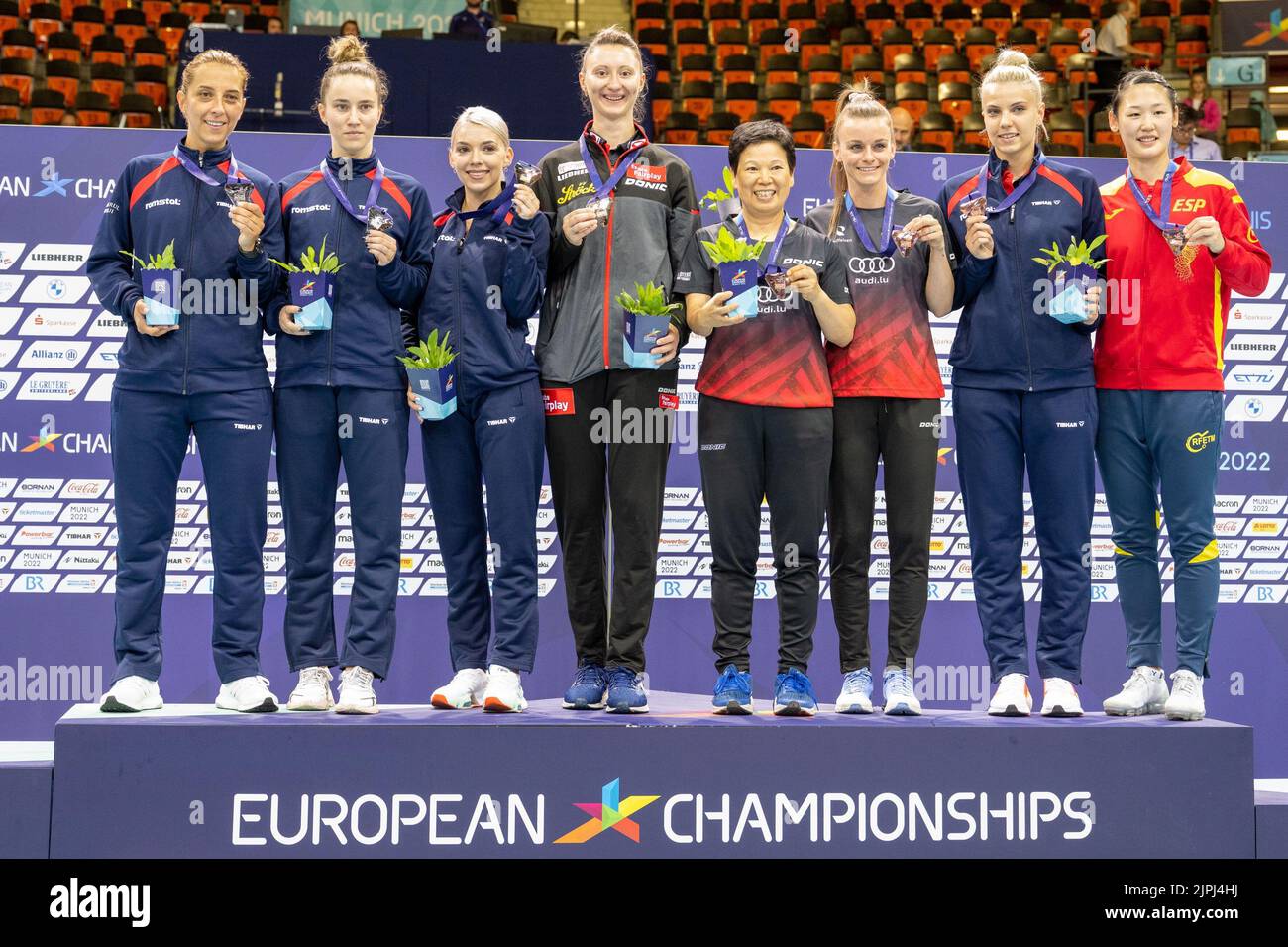 Munich, Germany. 18th Aug, 2022. Table Tennis European Championship