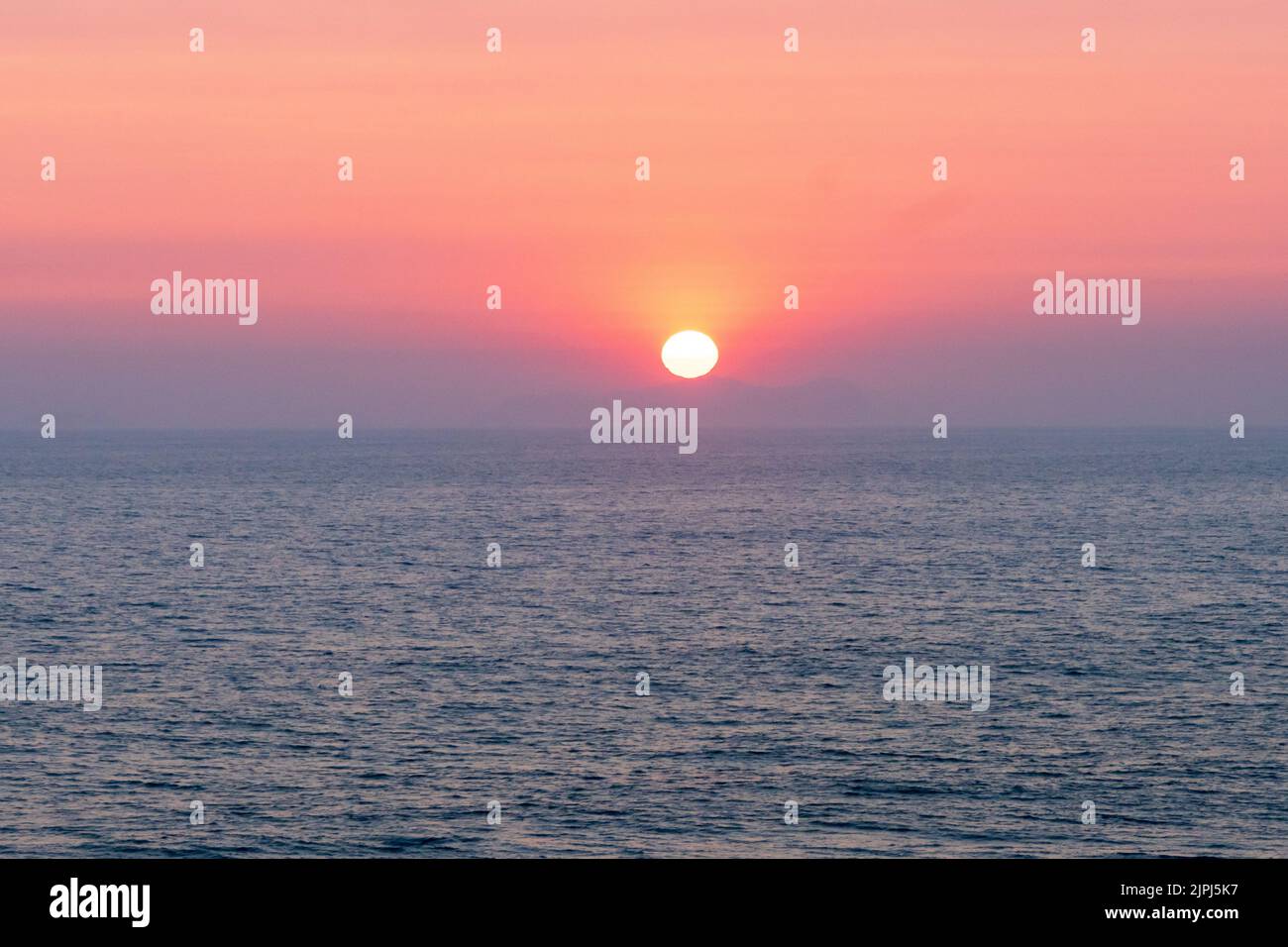 A Soothing Sunrise in Baja California Norte Stock Photo