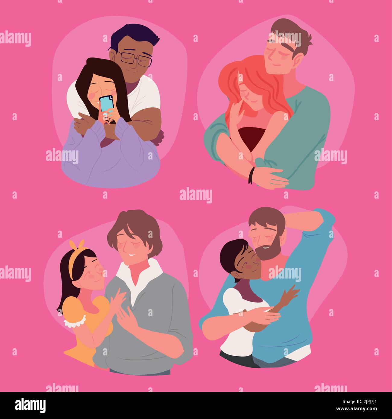 set of couples Stock Vector Image & Art - Alamy