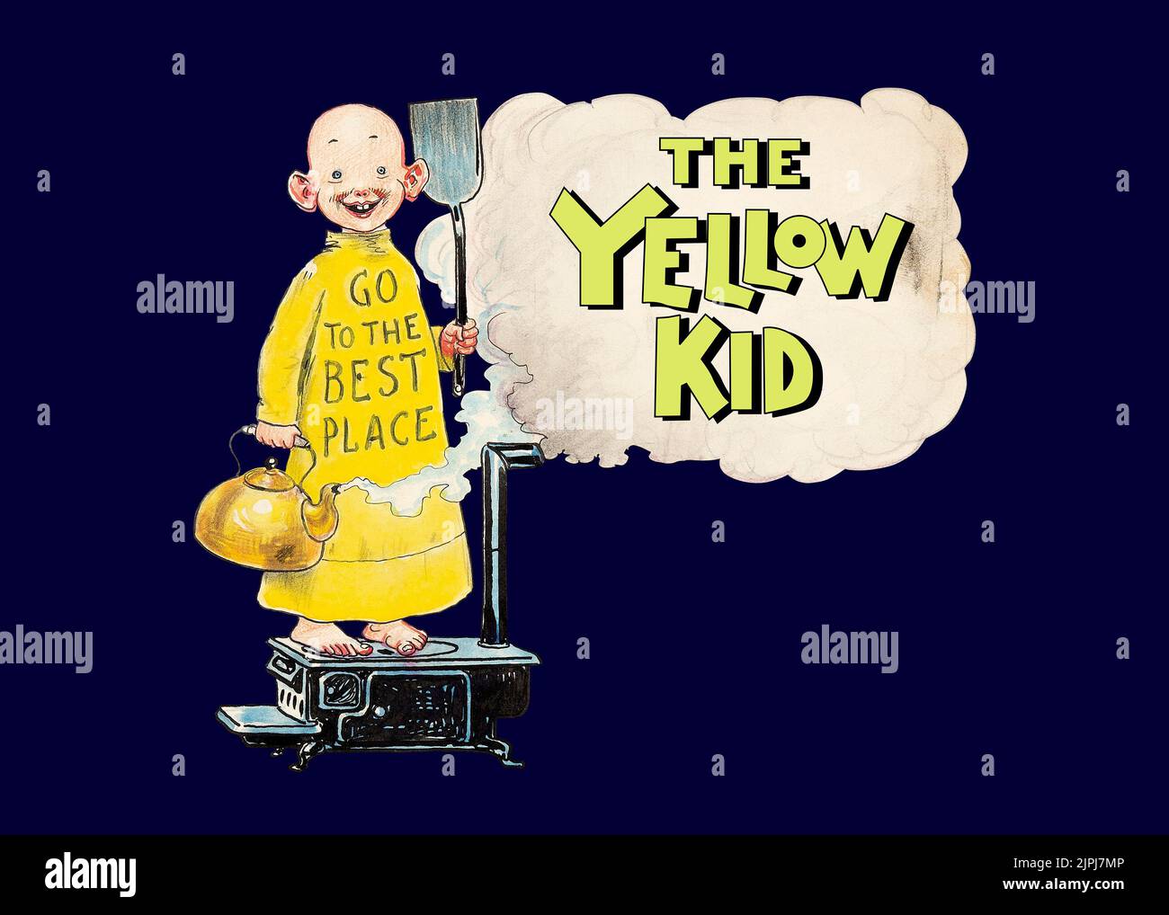 the yellow kid Stock Photo Alamy