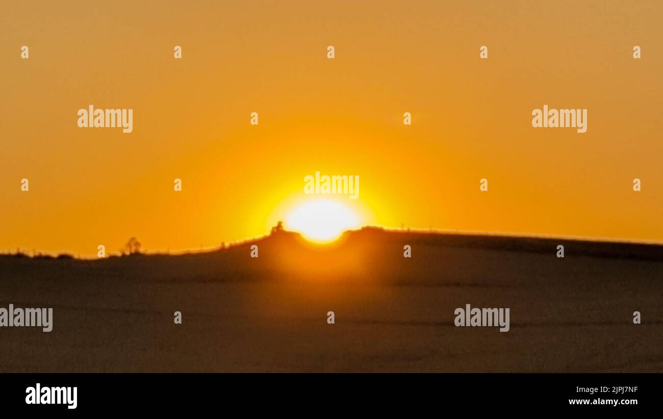 horizontal photograph of sunrise at sunrise at the golden hour of the ...