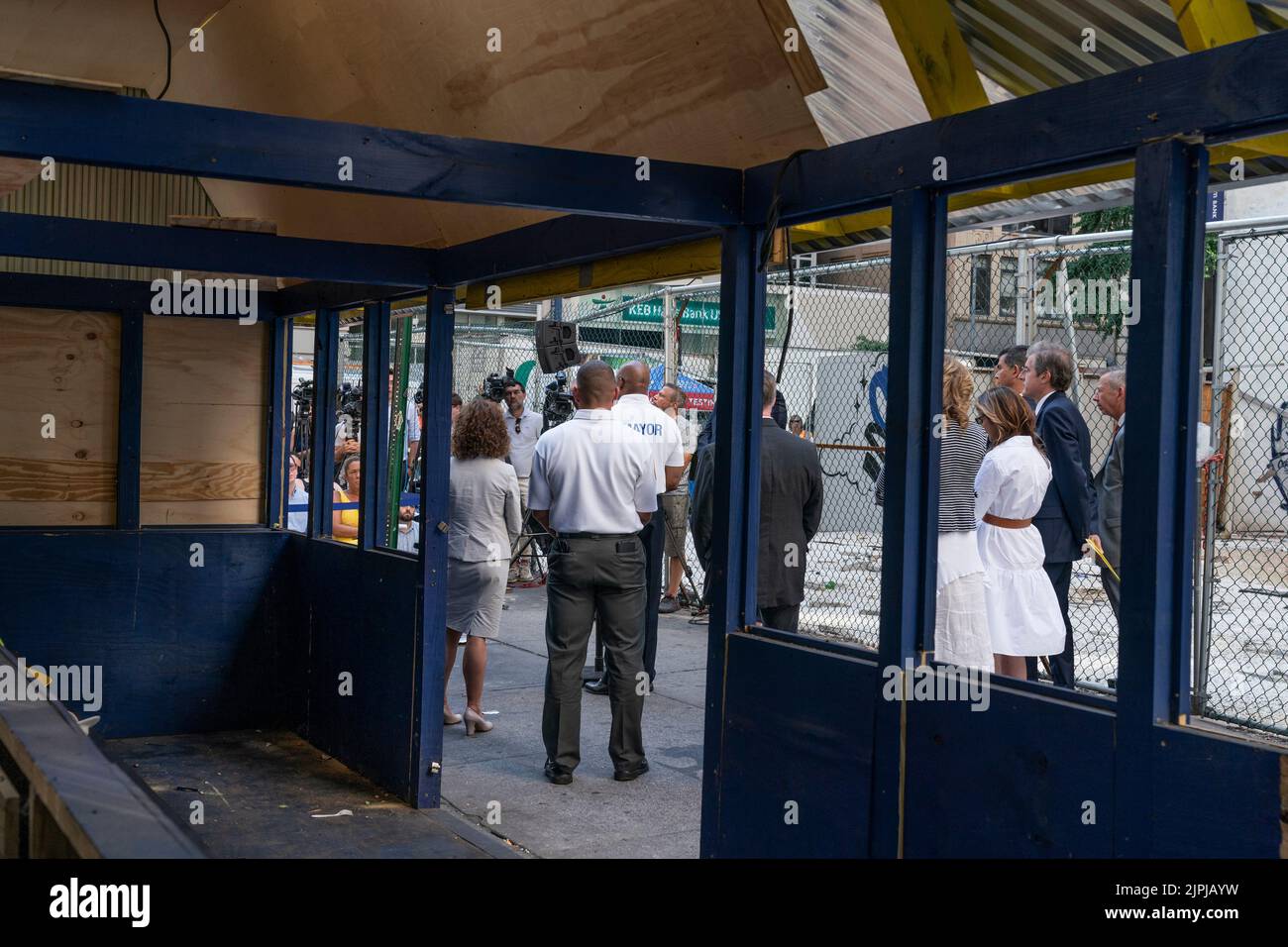New York, NY - August 18, 2022: Mayor Eric Adams makes outdoor dining ...