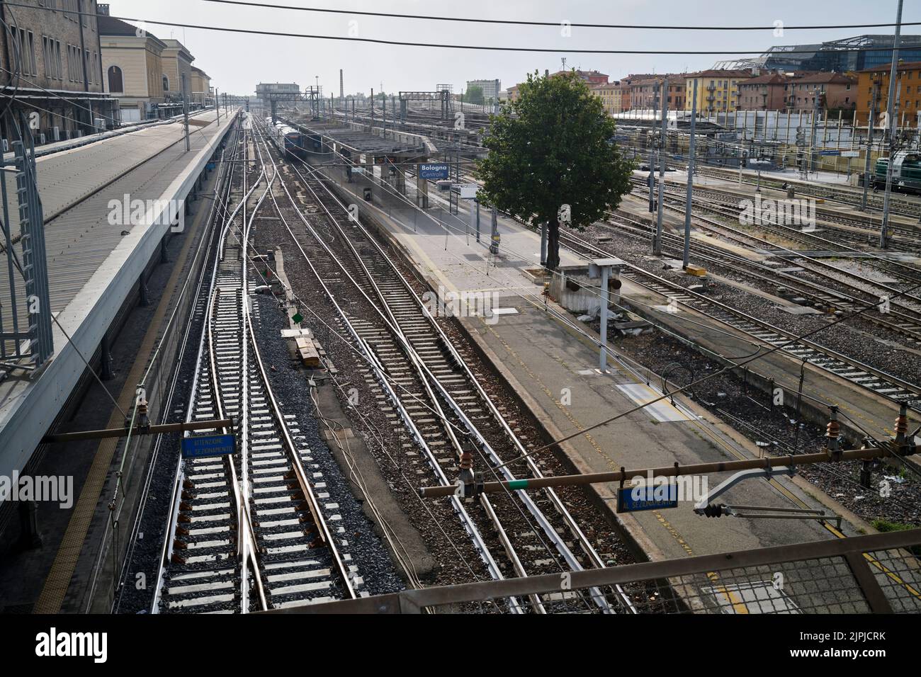 Centrale Railway Station Bologna Italy Stock Photo