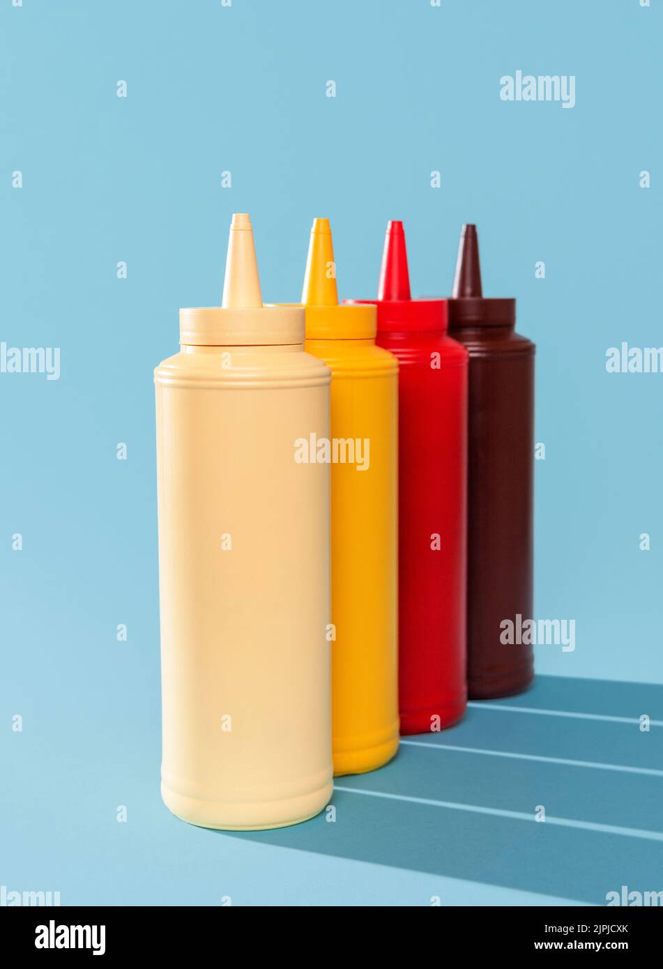 sauce, product design, squeeze bottles, sauces, industrial design, product designs Stock Photo