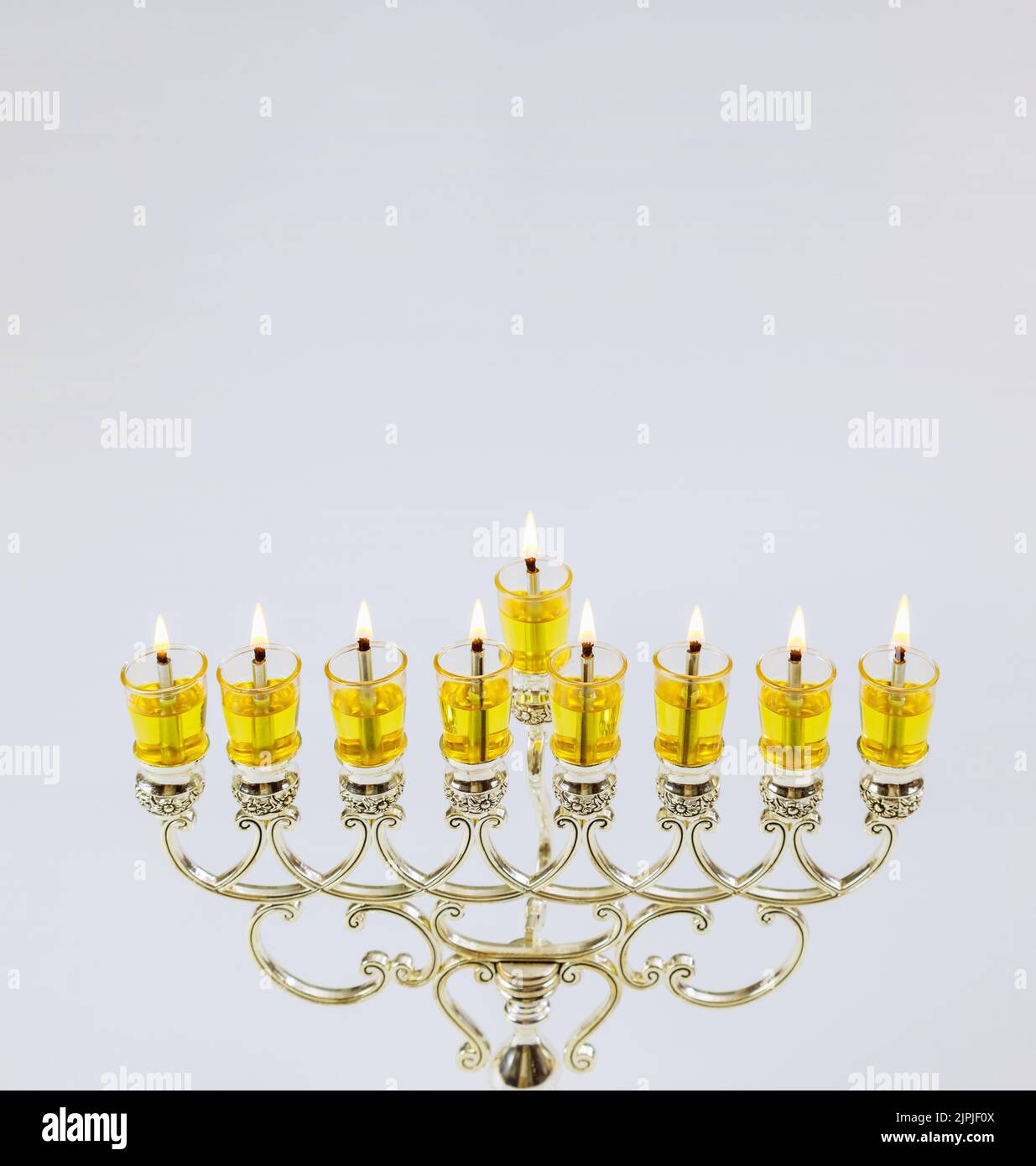 candlestick, oil lamp, chanukiah, candlesticks, oil lamps Stock Photo