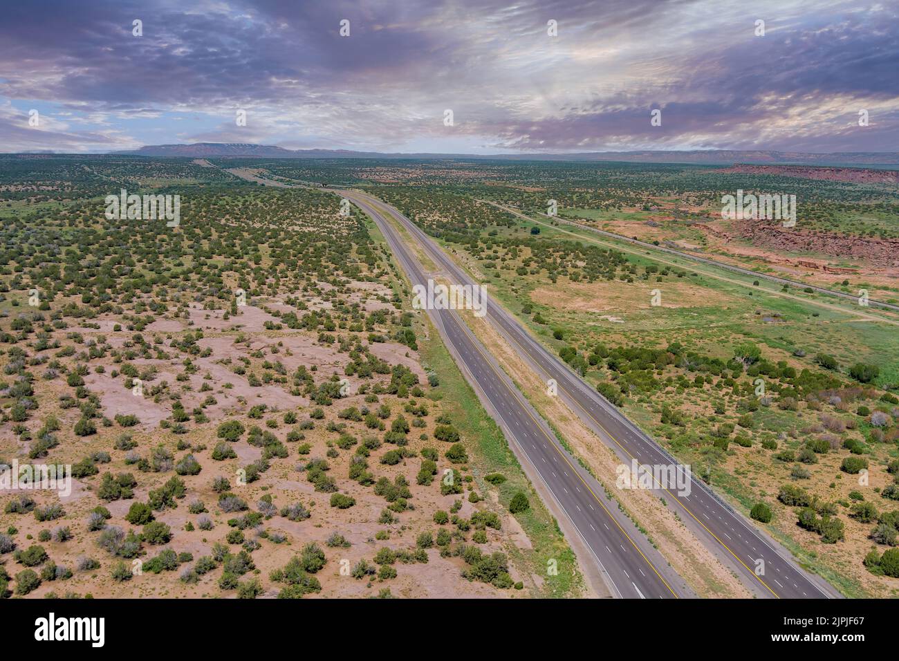 desert, street, new mexico, drohnenflug, deserts, wüste, road, roads