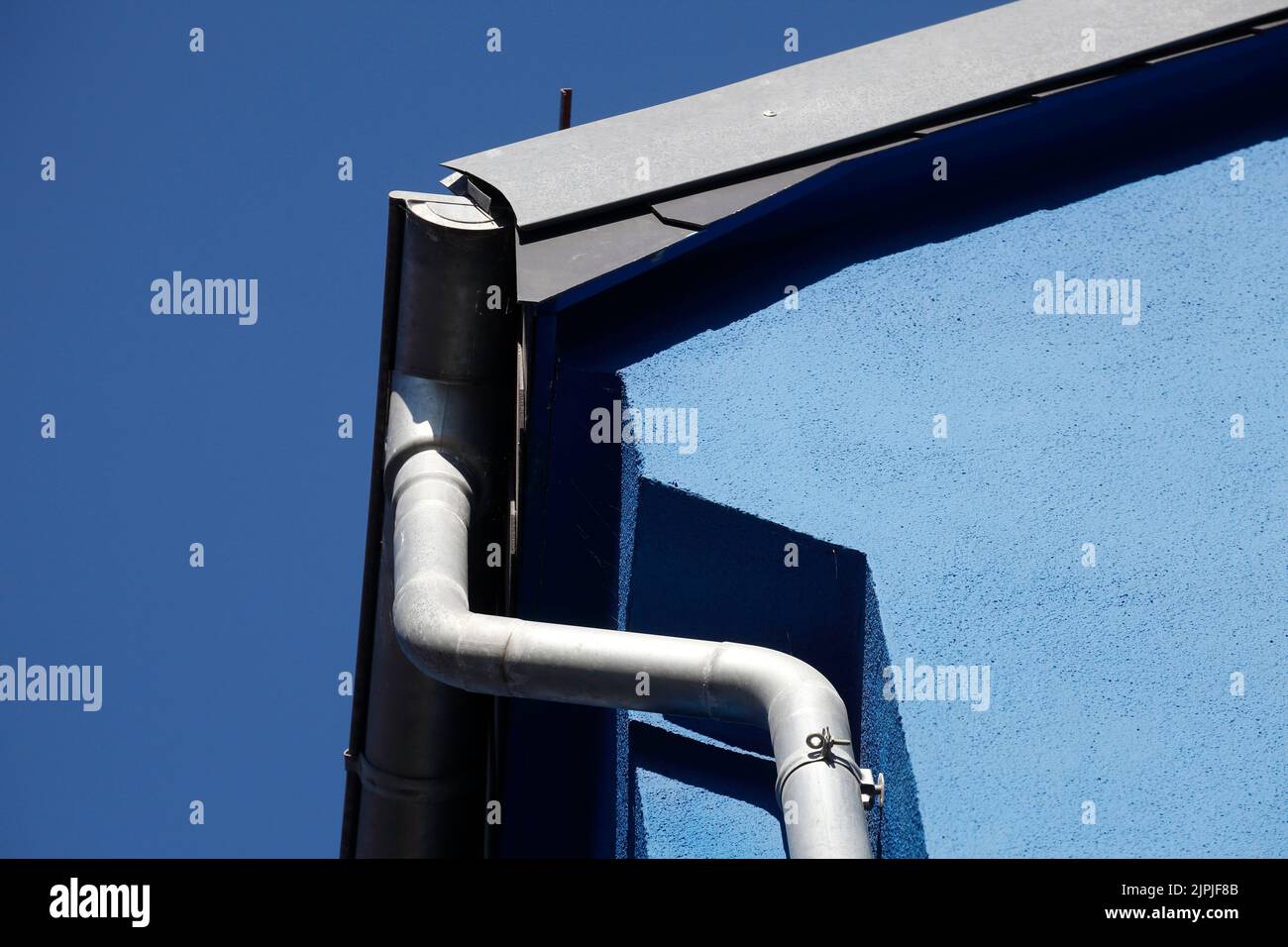 rain gutter, water pipe, drain pipe, rain gutters, water pipes, drain pipes, sewer Stock Photo