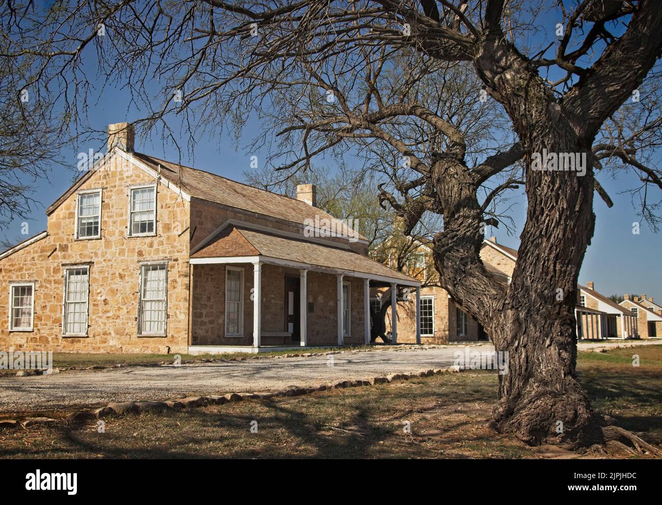 Fort Concho, San Angelo, Texas; The Stringer House used was for Officers quarters Stock Photo