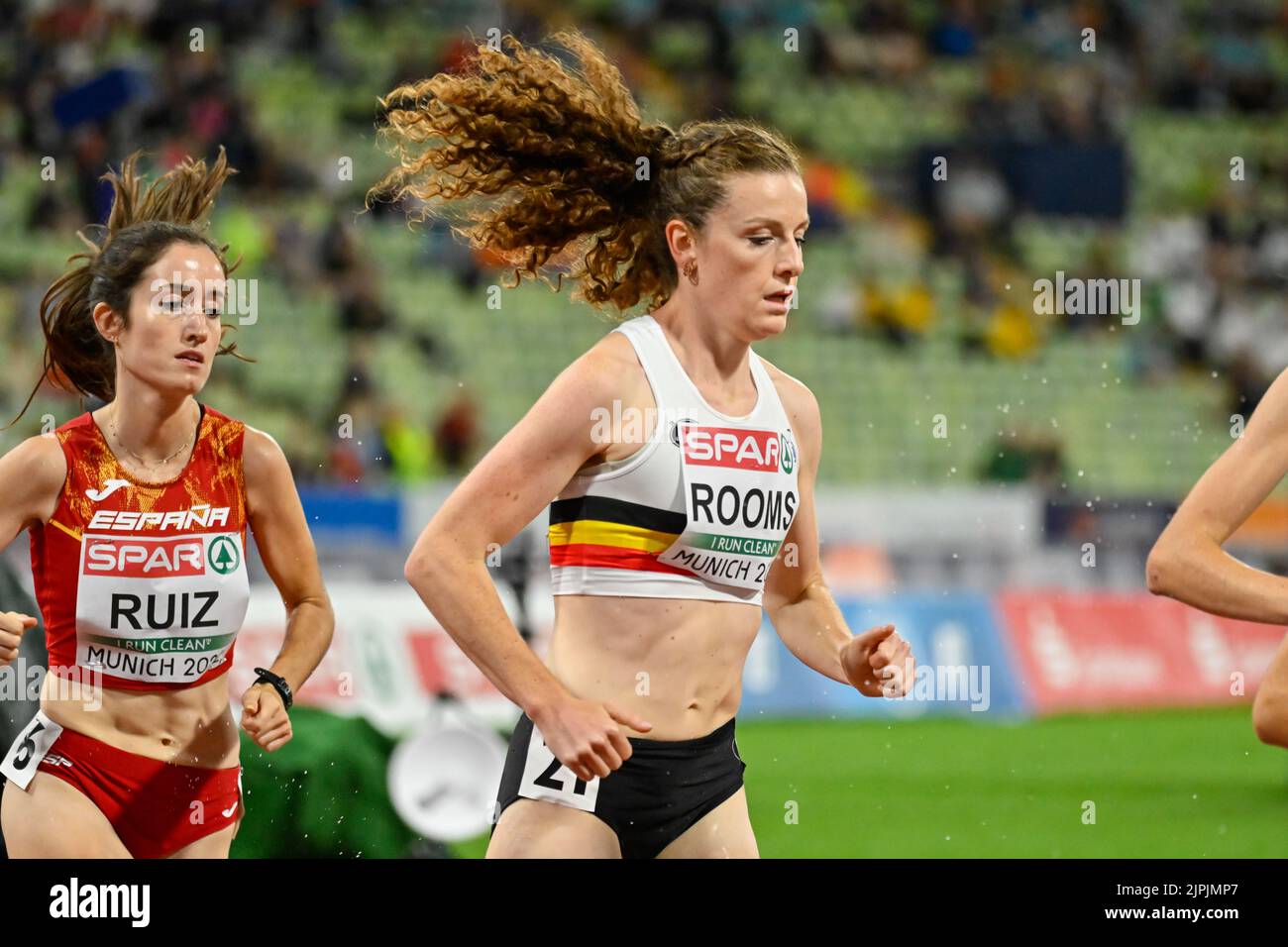 Munich, Germany. 18th Aug, 2022. Belgian Lisa Rooms pictured in action ...