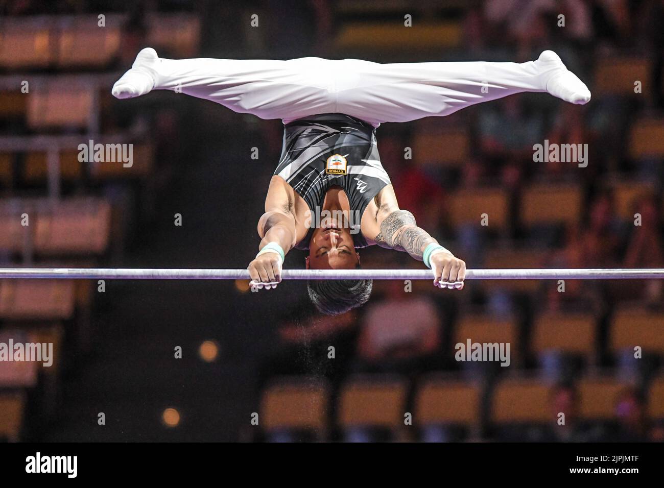 Marios Georgiou (Cyprus). European Championships Munich 2022: Artistic Gymnastics, Men's Qualification Stock Photo