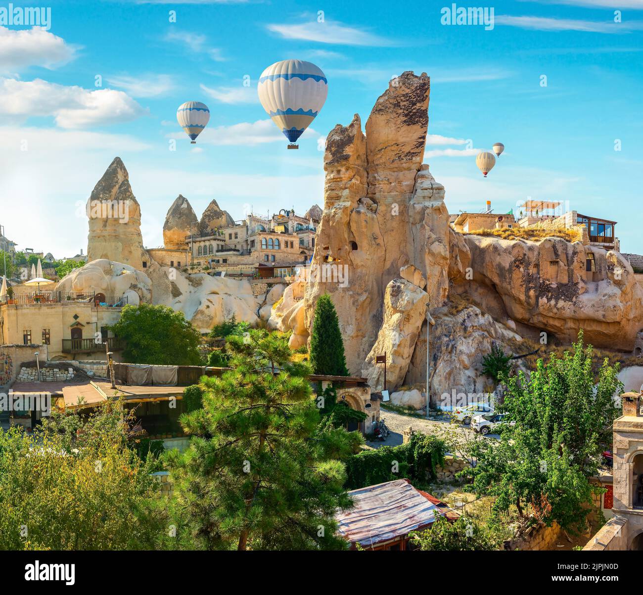 hot air balloon, goreme, cappadocia, historischer nationalpark göreme