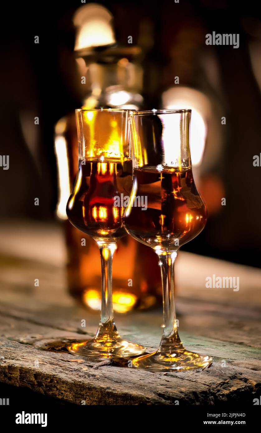 liqueur, liqueur glass, liqueurs, glass ware Stock Photo Alamy