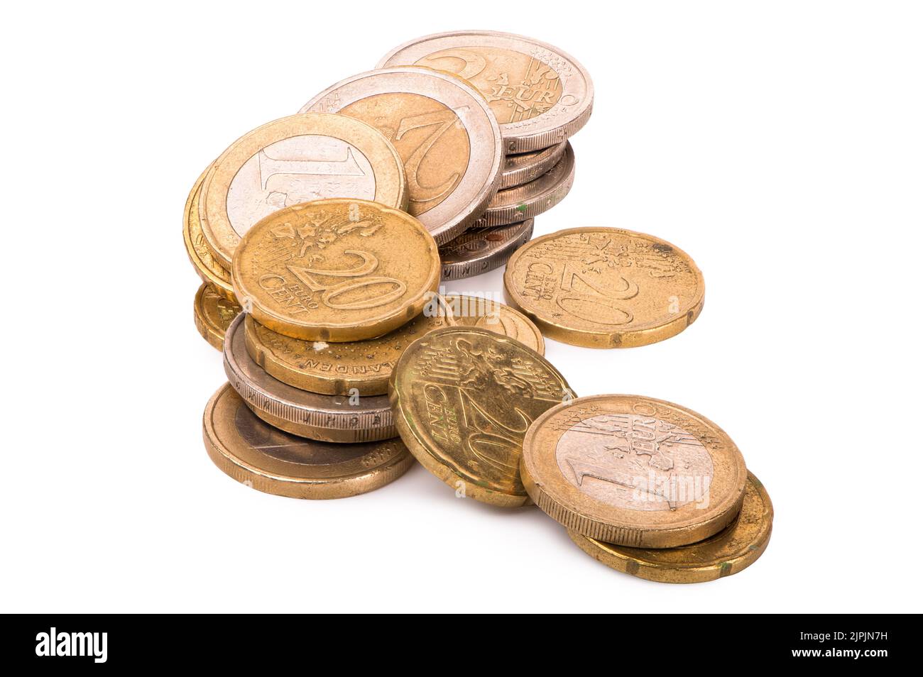 change, coins, euro coin, conversion, convert, moneys, coin Stock Photo