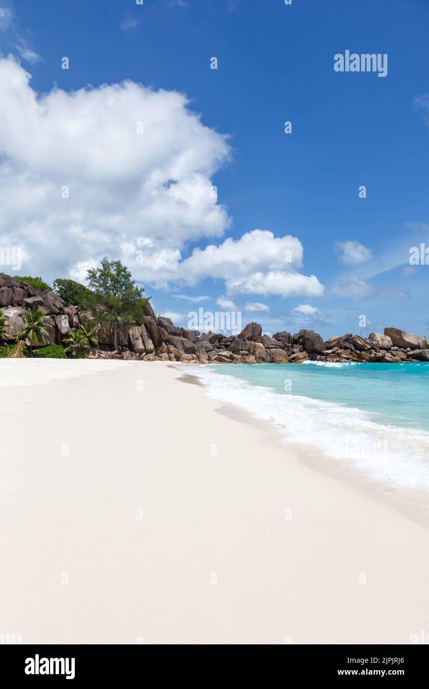 seychelles, la digue, grand anse, la digues Stock Photo Alamy