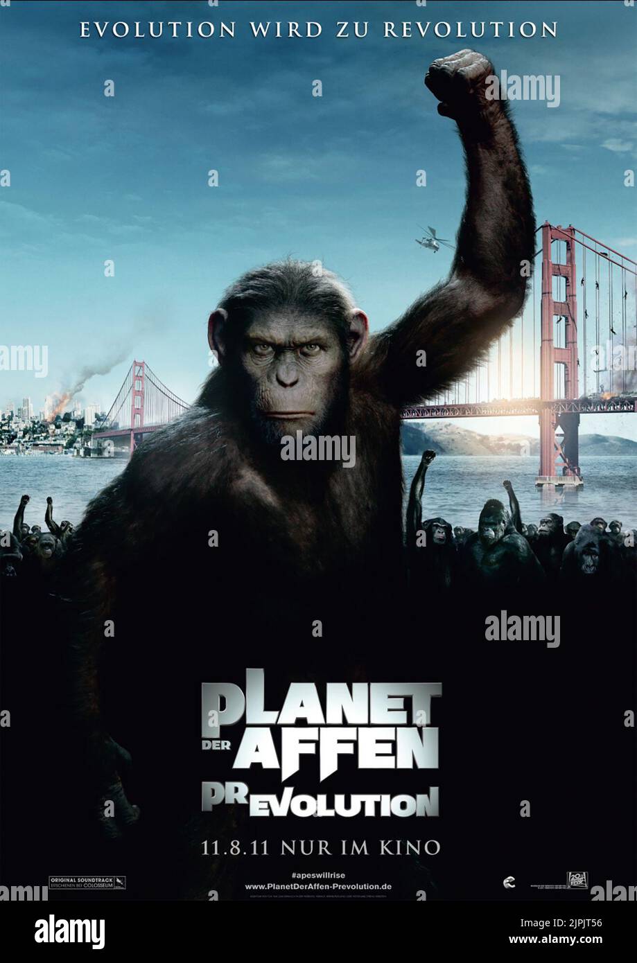 FILM POSTER, RISE OF THE PLANET OF THE APES, 2011 Stock Photo