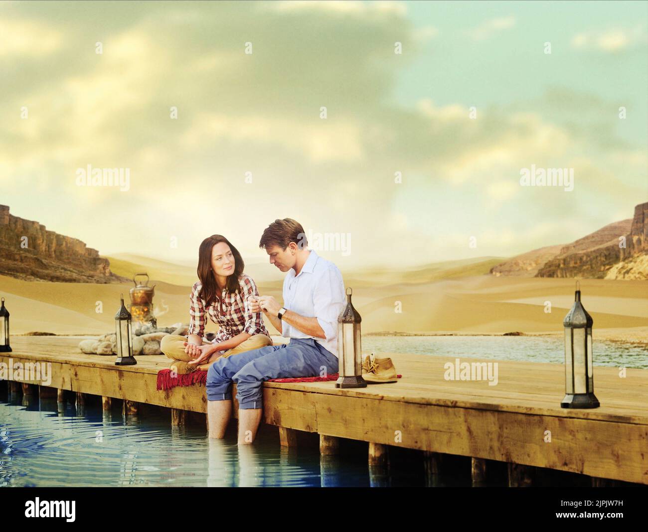 EMILY BLUNT, EWAN MCGREGOR, SALMON FISHING IN THE YEMEN, 2011 Stock Photo Alamy