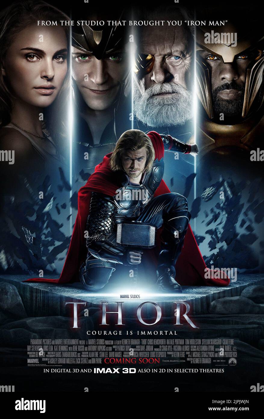 CHRIS HEMSWORTH POSTER, THOR, 2011 Stock Photo