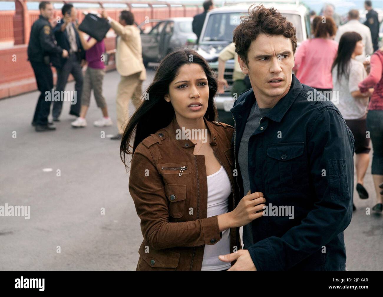 FREIDA PINTO, JAMES FRANCO, RISE OF THE PLANET OF THE APES, 2011 Stock Photo