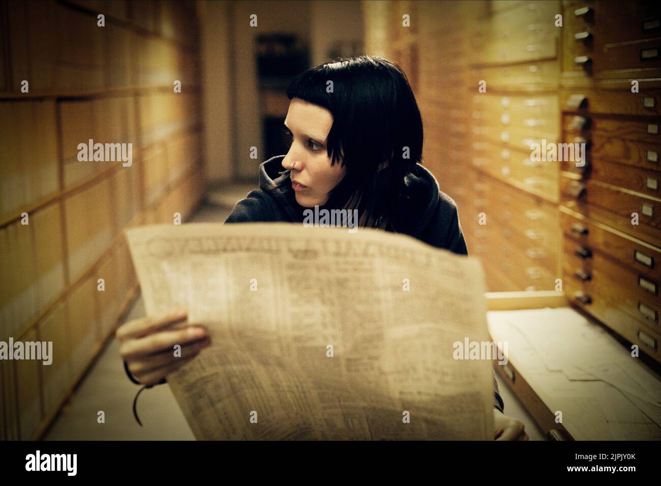 ROONEY MARA, THE GIRL WITH THE DRAGON TATTOO, 2011 Stock Photo